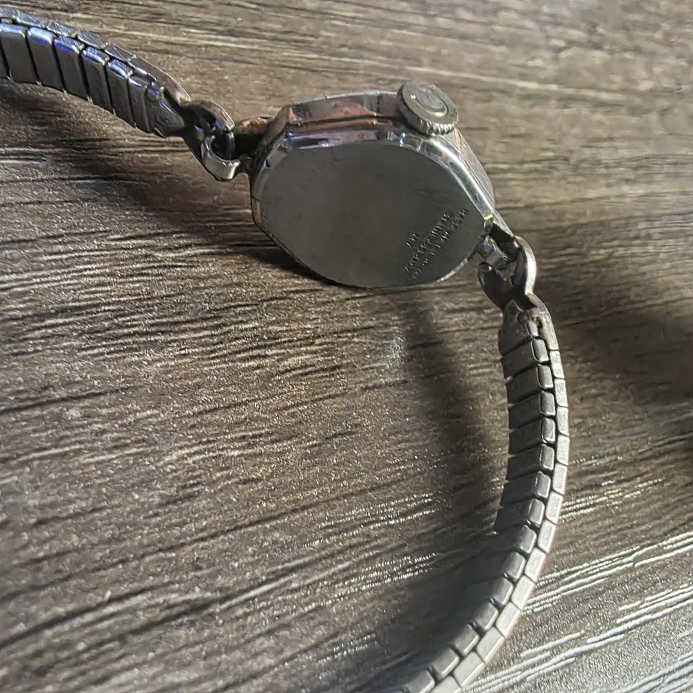 Adolfo Silver Watch with Crystal Accents